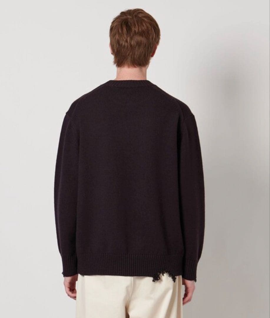 ＜LOEFF＞5ゲージ ダメージ ニット プルオーバー UNISEX