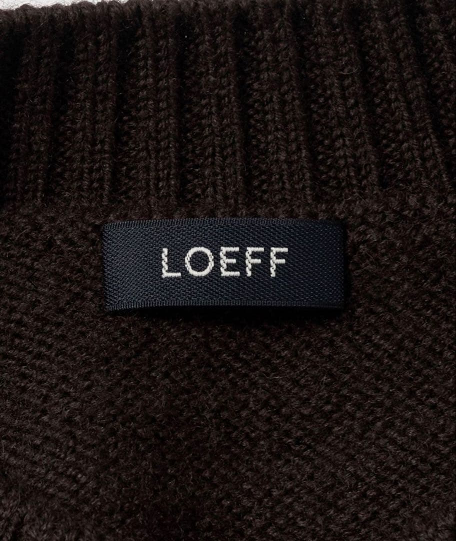 ＜LOEFF＞5ゲージ ダメージ ニット プルオーバー UNISEX