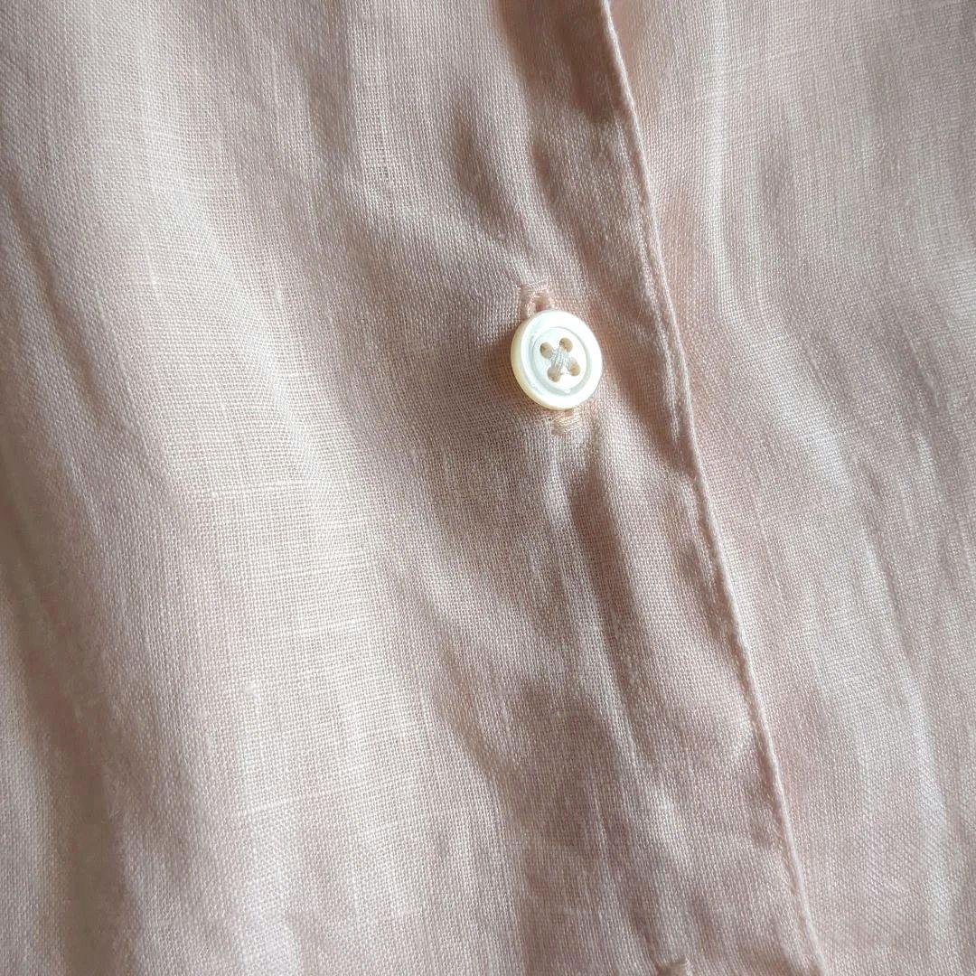 希少デザイン★マーガレットハウエル 長袖シャツ リネン100% バンドカラー M