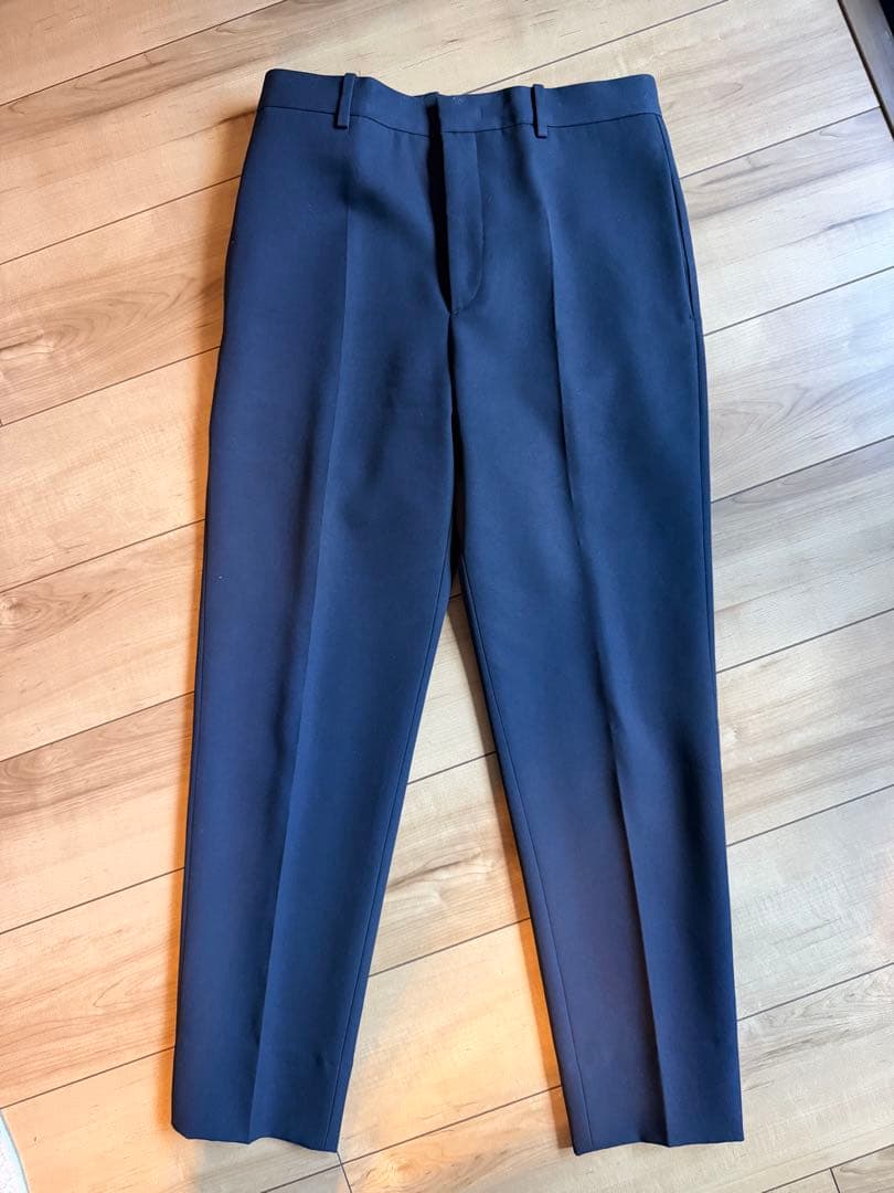 【美品】JILSANDER ジルサンダー スラックス 44 ネイビー
