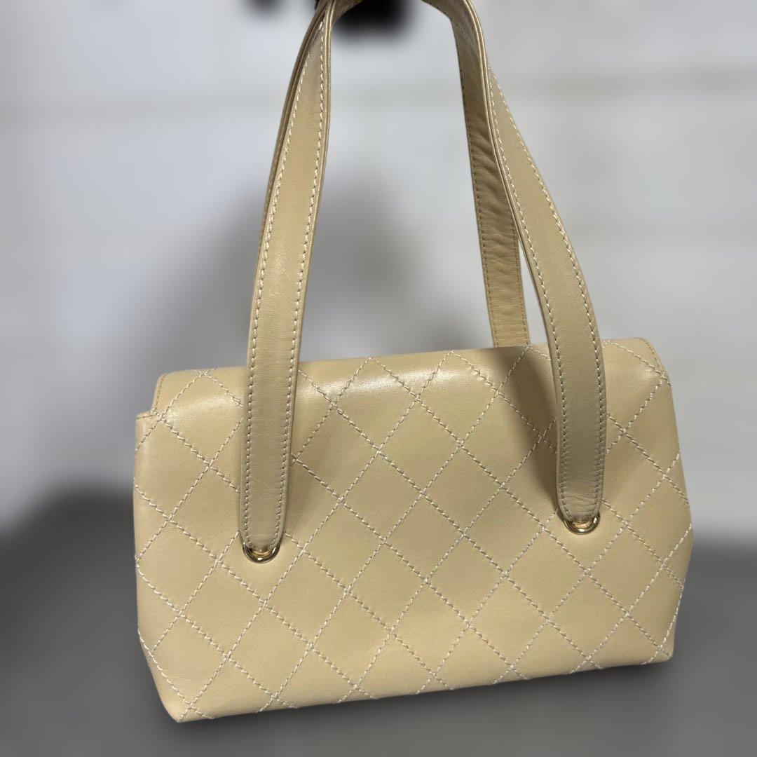 美品　CHANEL シャネル トートバッグ 7番台 ワイルドステッチ