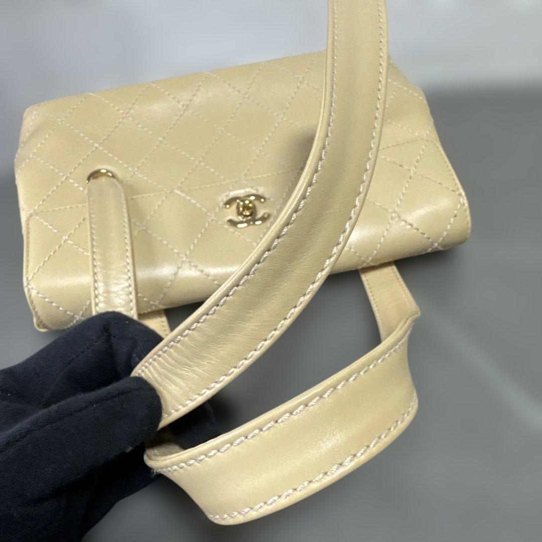 美品　CHANEL シャネル トートバッグ 7番台 ワイルドステッチ