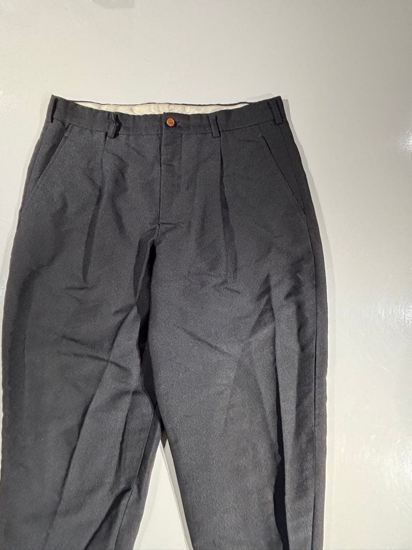 [23SS]コムデギャルソンオムプリュス　ポリエステル縮絨ワンタックパンツ