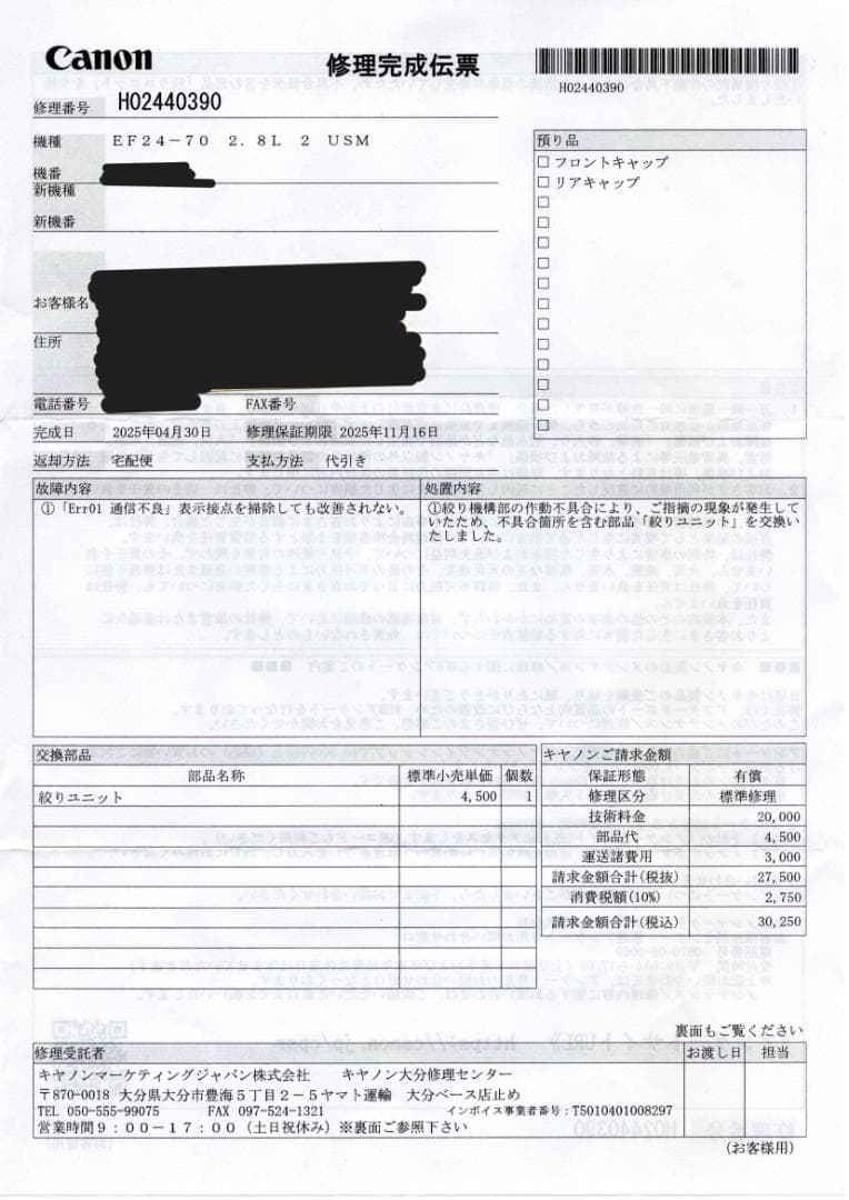 Canon EF24-70mm f2.8L Ⅱ USM