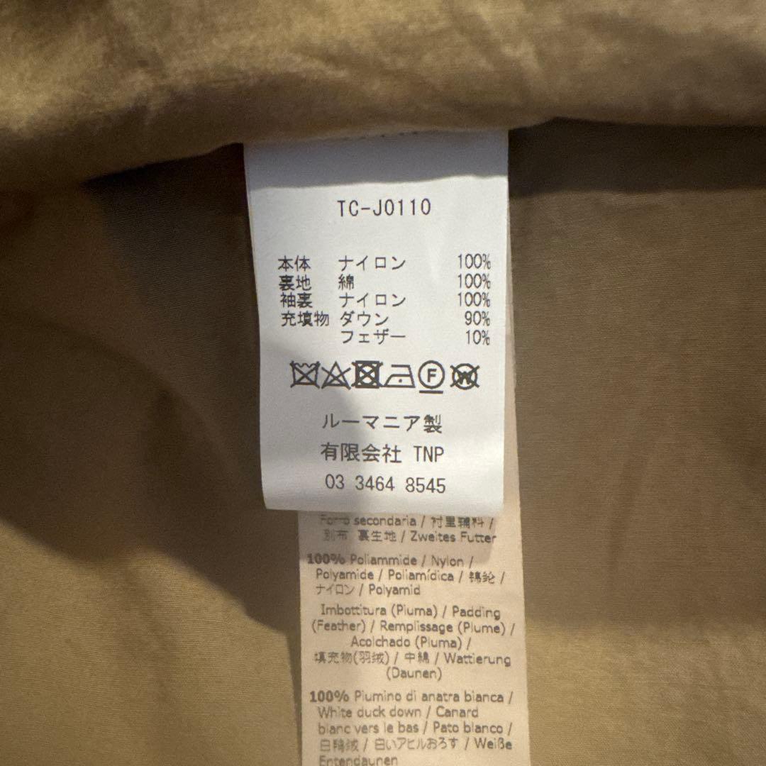 Ten-C Artic Down Parka S3/35 オリーブ Mサイズ