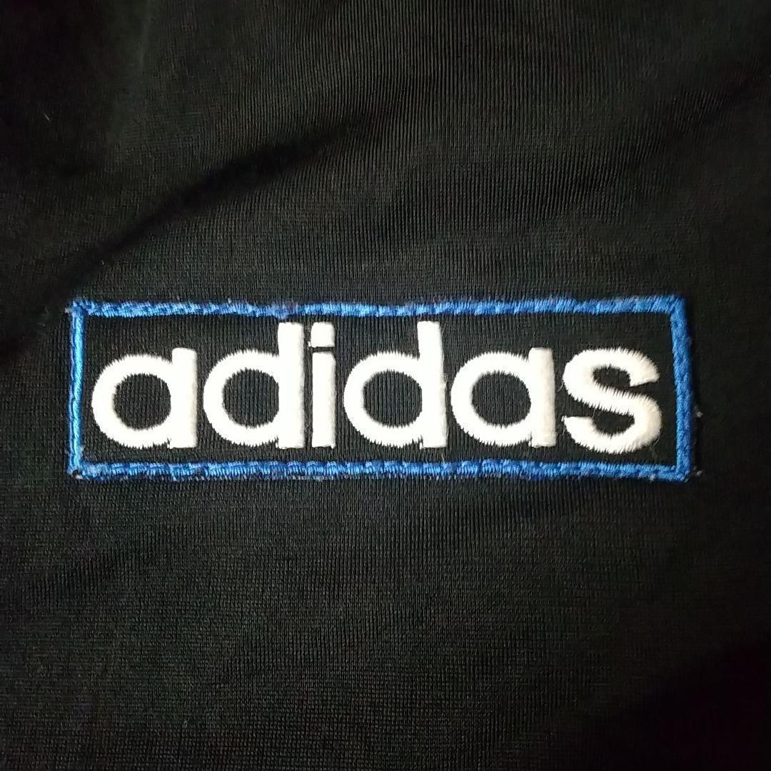 90s アディダス 刺繍 アームロゴ アーム着脱可 異素材 トラックジャケット