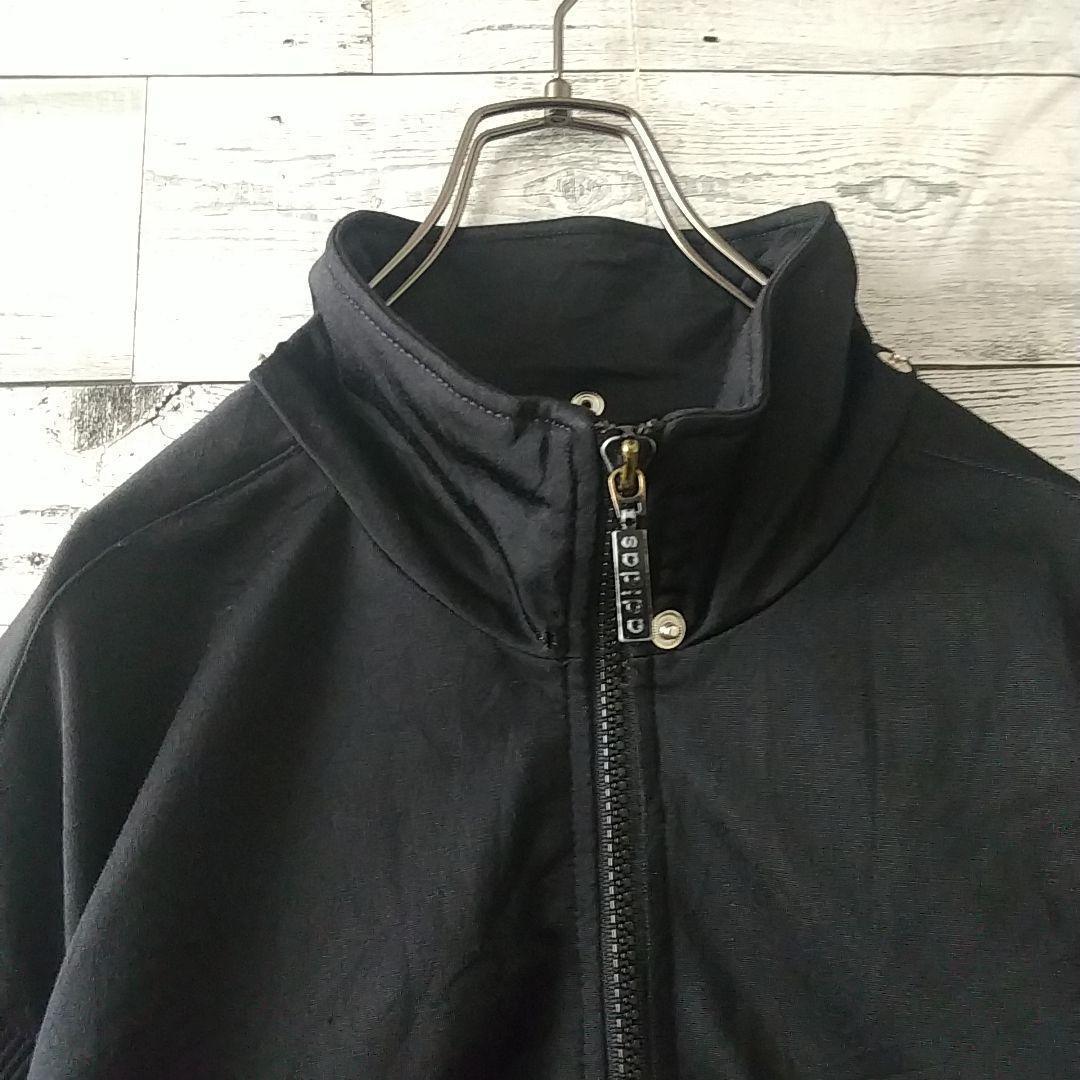 90s アディダス 刺繍 アームロゴ アーム着脱可 異素材 トラックジャケット