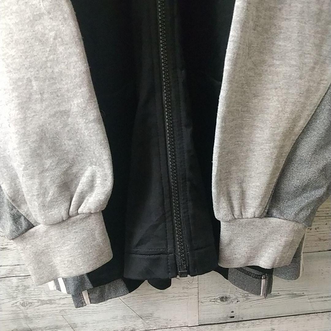 90s アディダス 刺繍 アームロゴ アーム着脱可 異素材 トラックジャケット