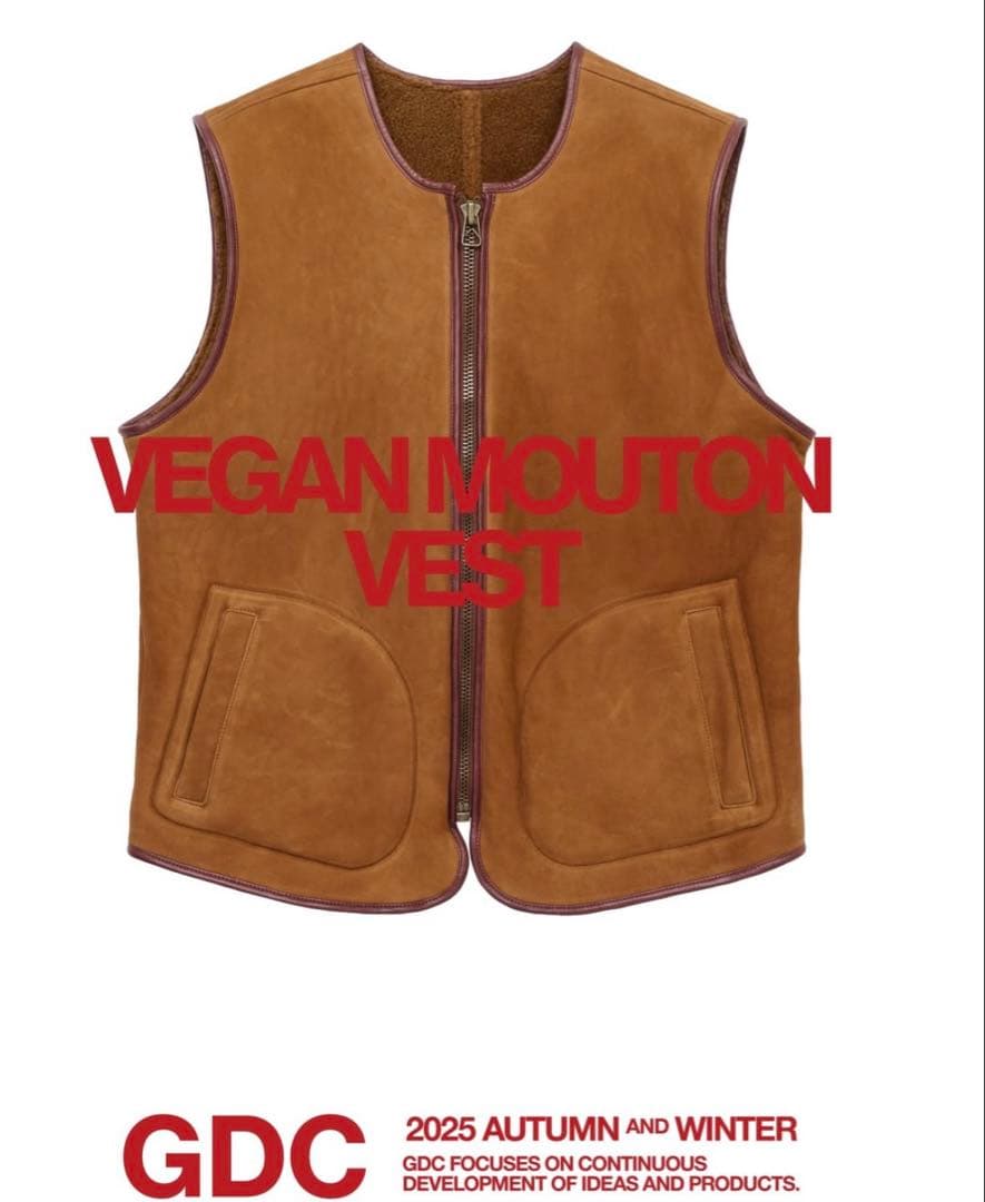 Lサイズ　GDC Vegan Mouton Vest キムタク着用