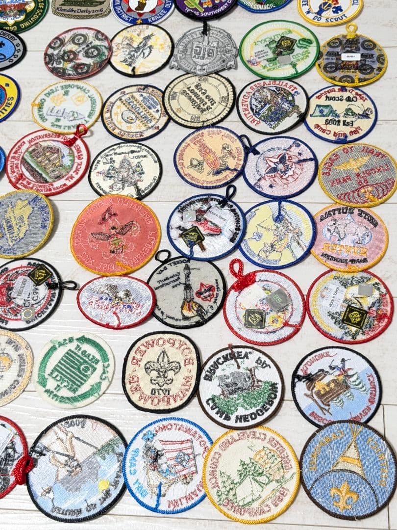 102枚 アメリカ刺繍ワッペン ボーイスカウト まとめ売り ビンテージ 当時物