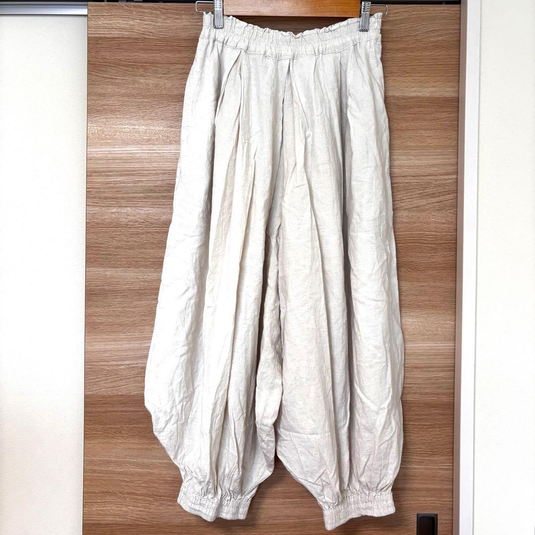 ヂェン先生の日常着　バルーンパンツ Sサイズ　生成