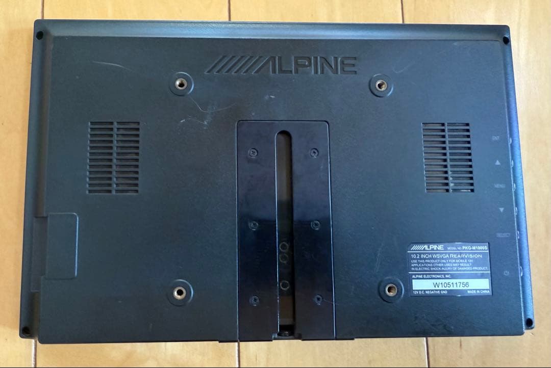 ALPINE 10.2インチ リアビジョン PKG-M1000S 中古