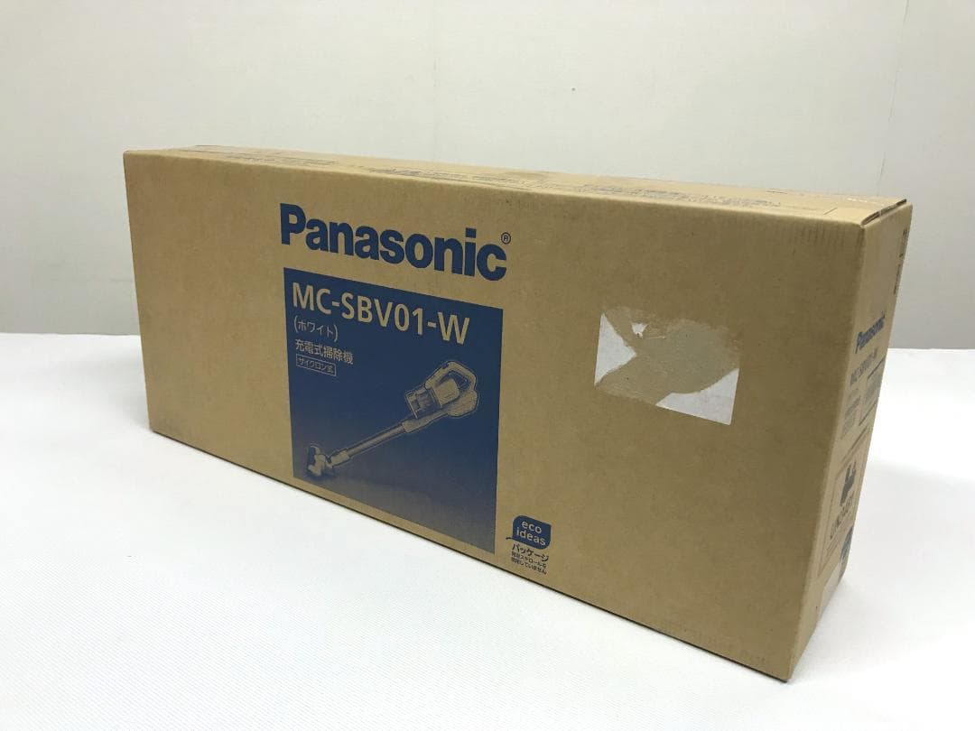 未開封　パナソニック サイクロン式　充電式掃除機 MC-SBV01-W ホワイト