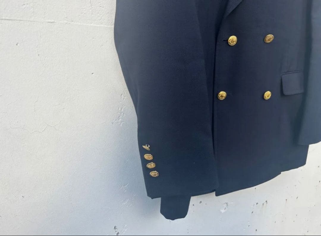 【SOUTHWICK（サウスウィック）】アメリカ製ダブル紺ブレザーメタルボタン