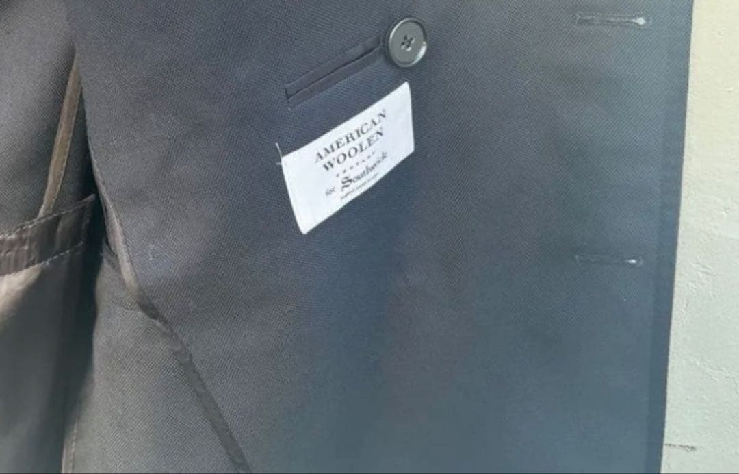 【SOUTHWICK（サウスウィック）】アメリカ製ダブル紺ブレザーメタルボタン