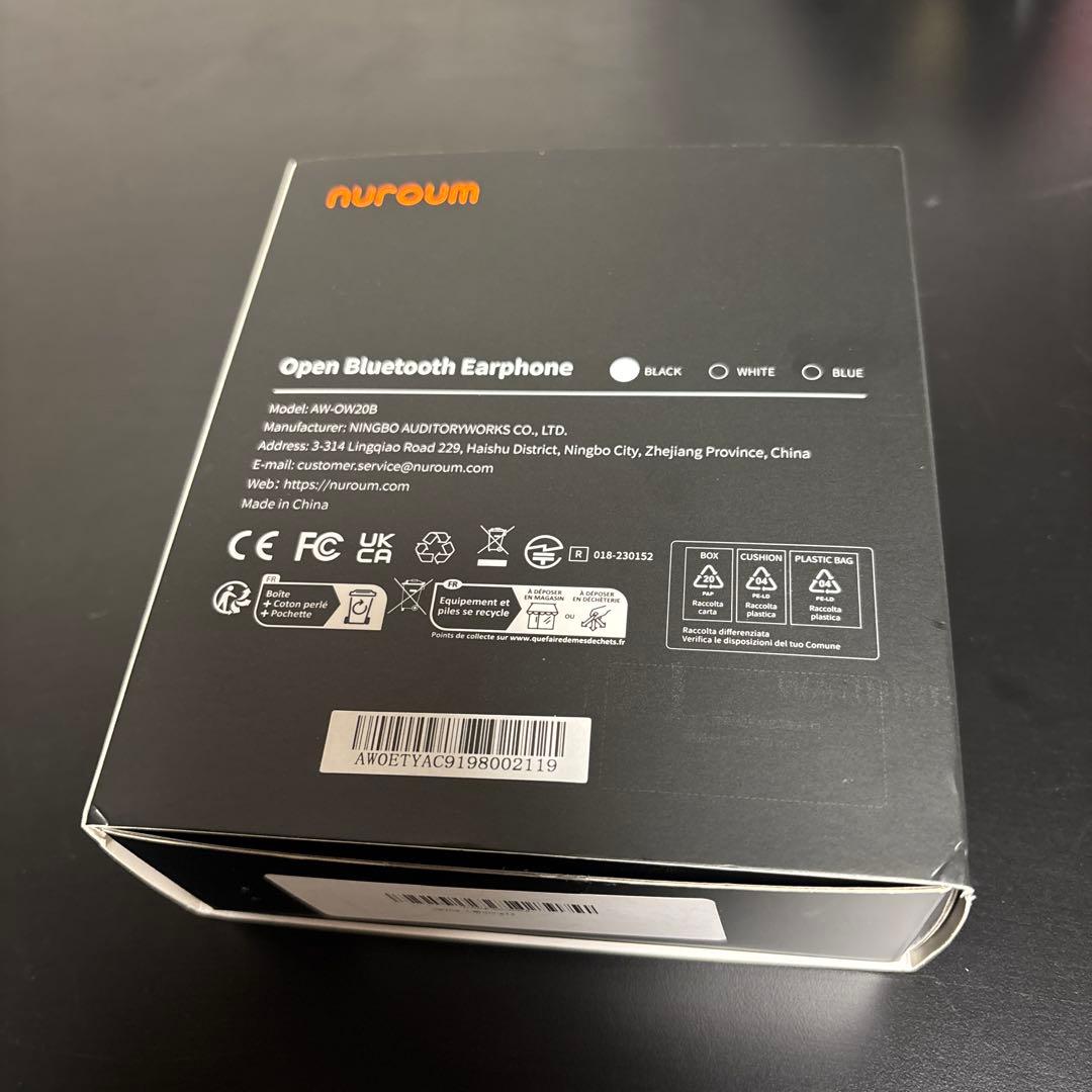 Nuroum OpenEar Pro2 Bluetoothイヤフォン ブラック
