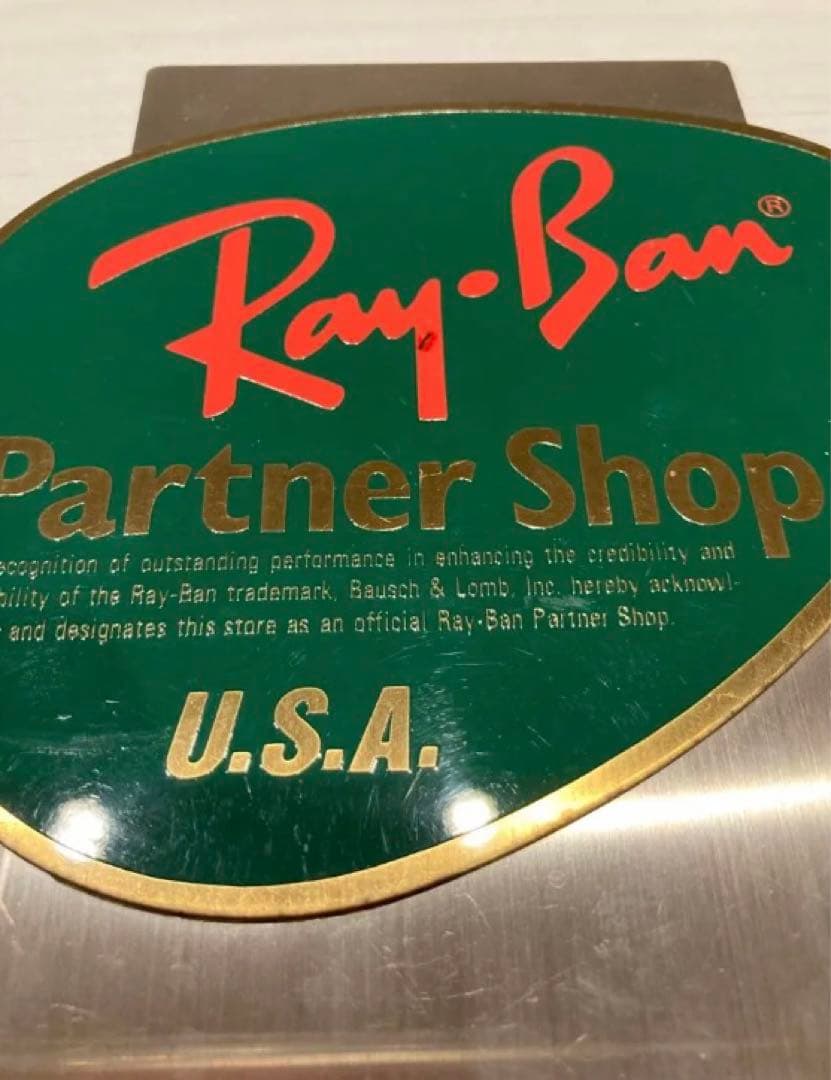 レイバン 当時物 ショップ プレート 看板