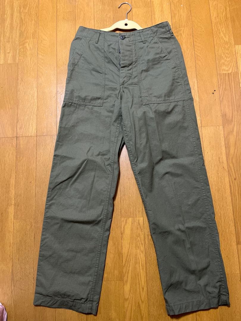 【最終値下げ】orSlow オリーブグリーン ベイカーパンツXS