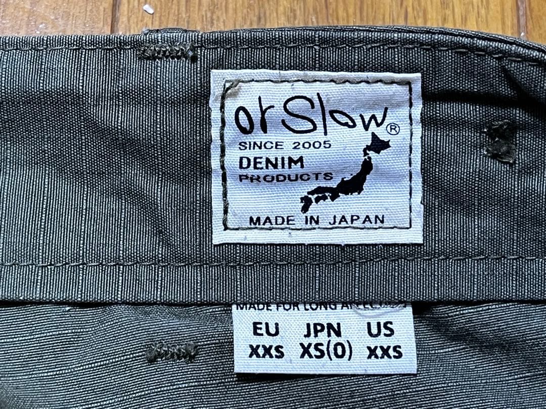 【最終値下げ】orSlow オリーブグリーン ベイカーパンツXS