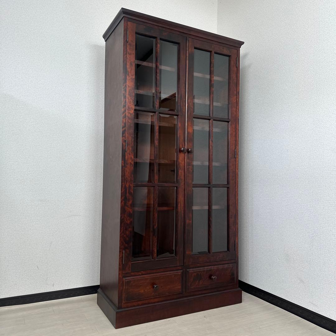 【展示品】和光 旭川家具 和モダン 飾り棚 本棚 ブックシェルフ i1※