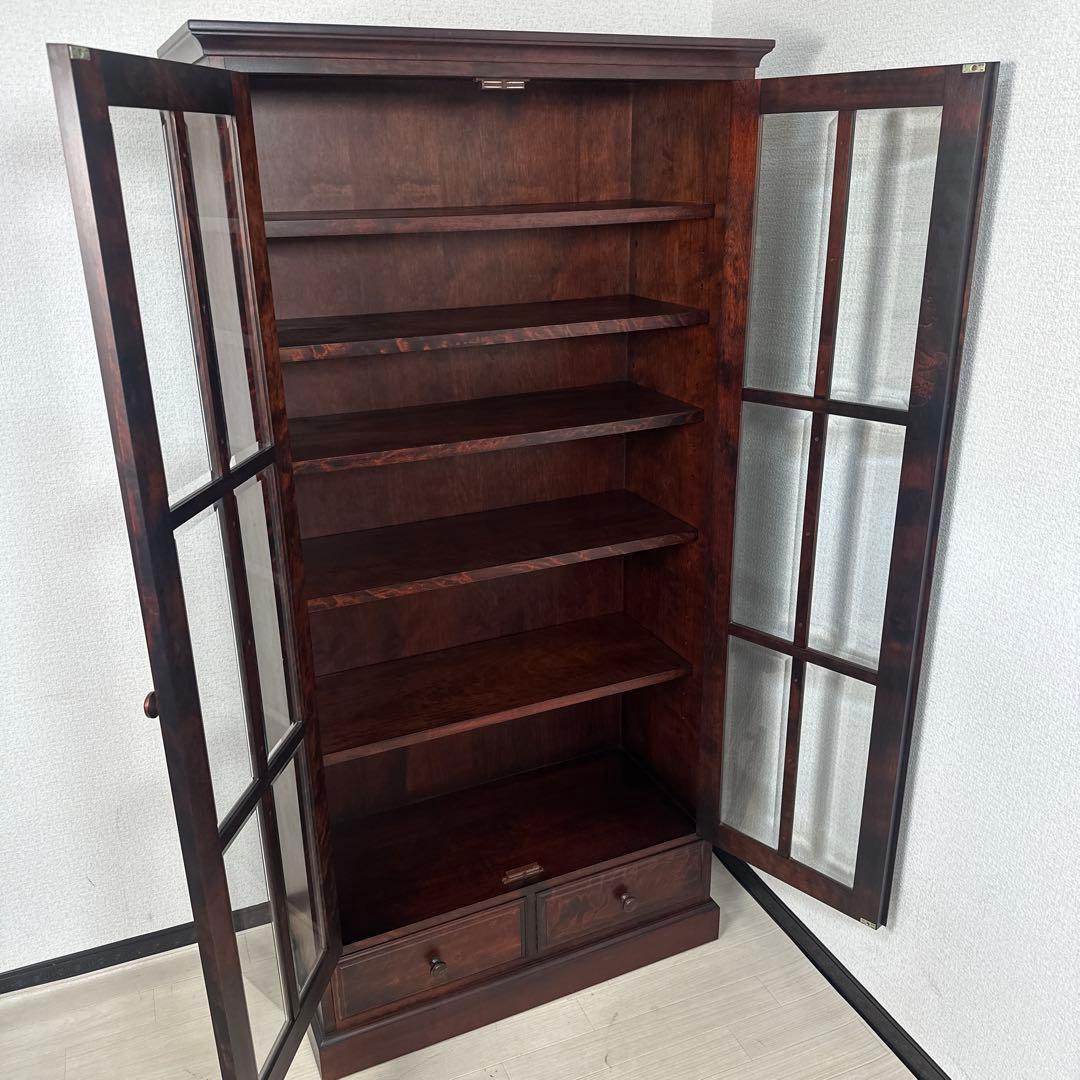 【展示品】和光 旭川家具 和モダン 飾り棚 本棚 ブックシェルフ i1※