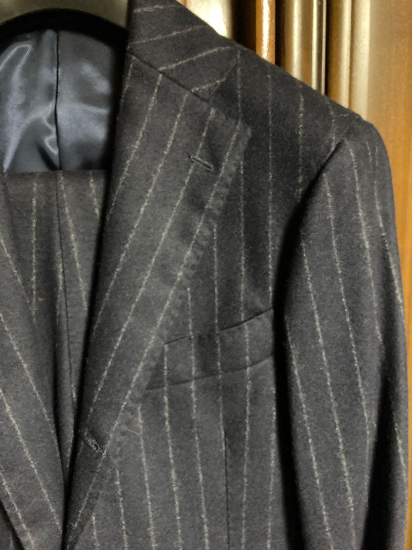 【BEAMSF】FOX　BROTHERSチョークストライプスーツ　44