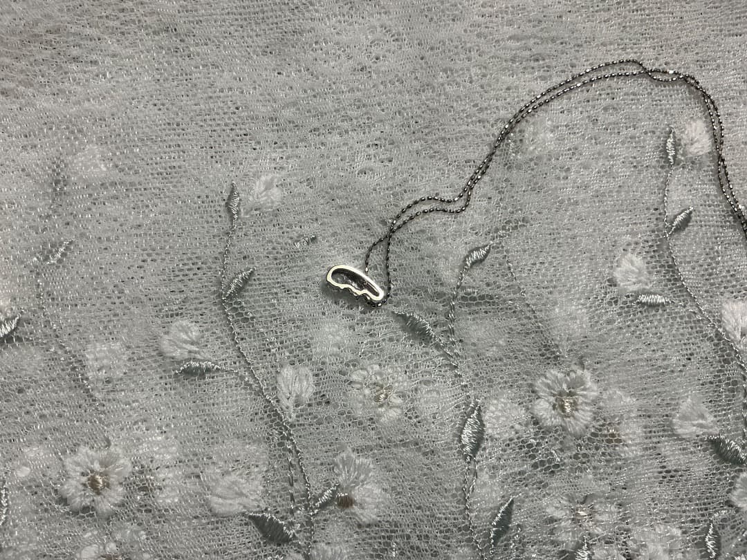 アクアマリンプチネックレス