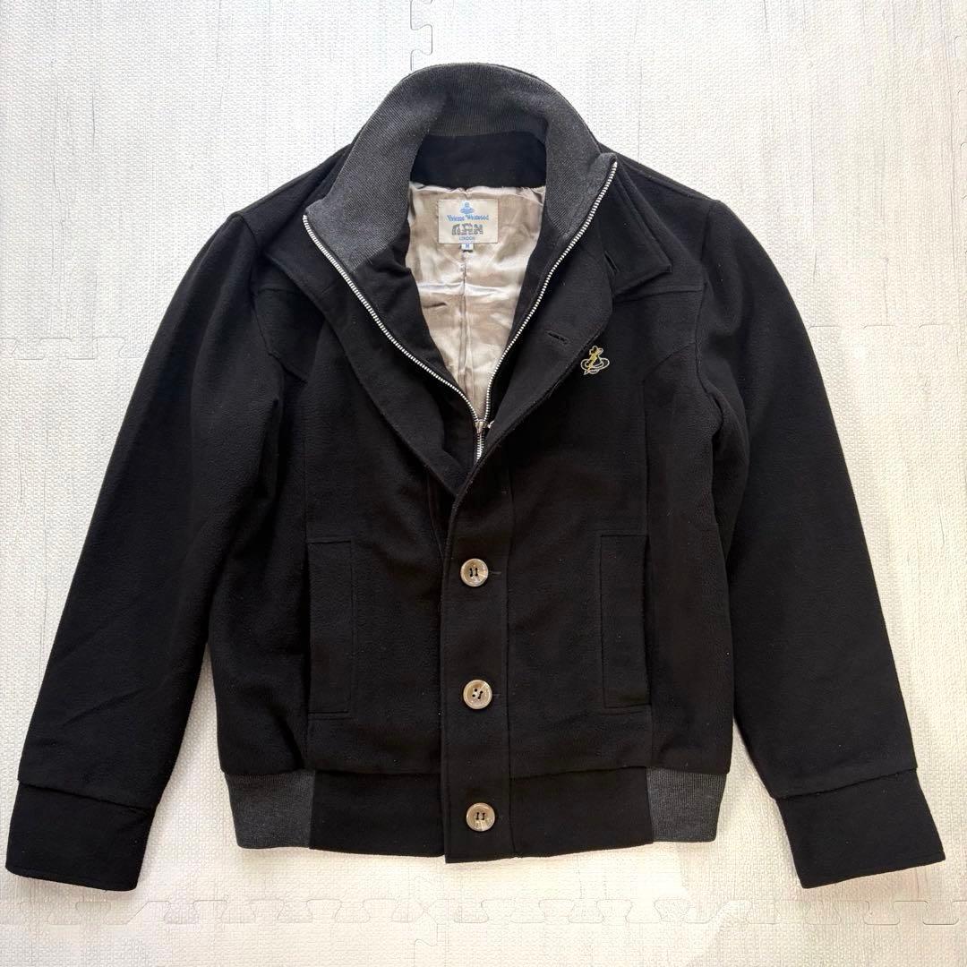 希少 Vivienne Westwood ブルゾン ジャケット オーブ稲妻 伊製