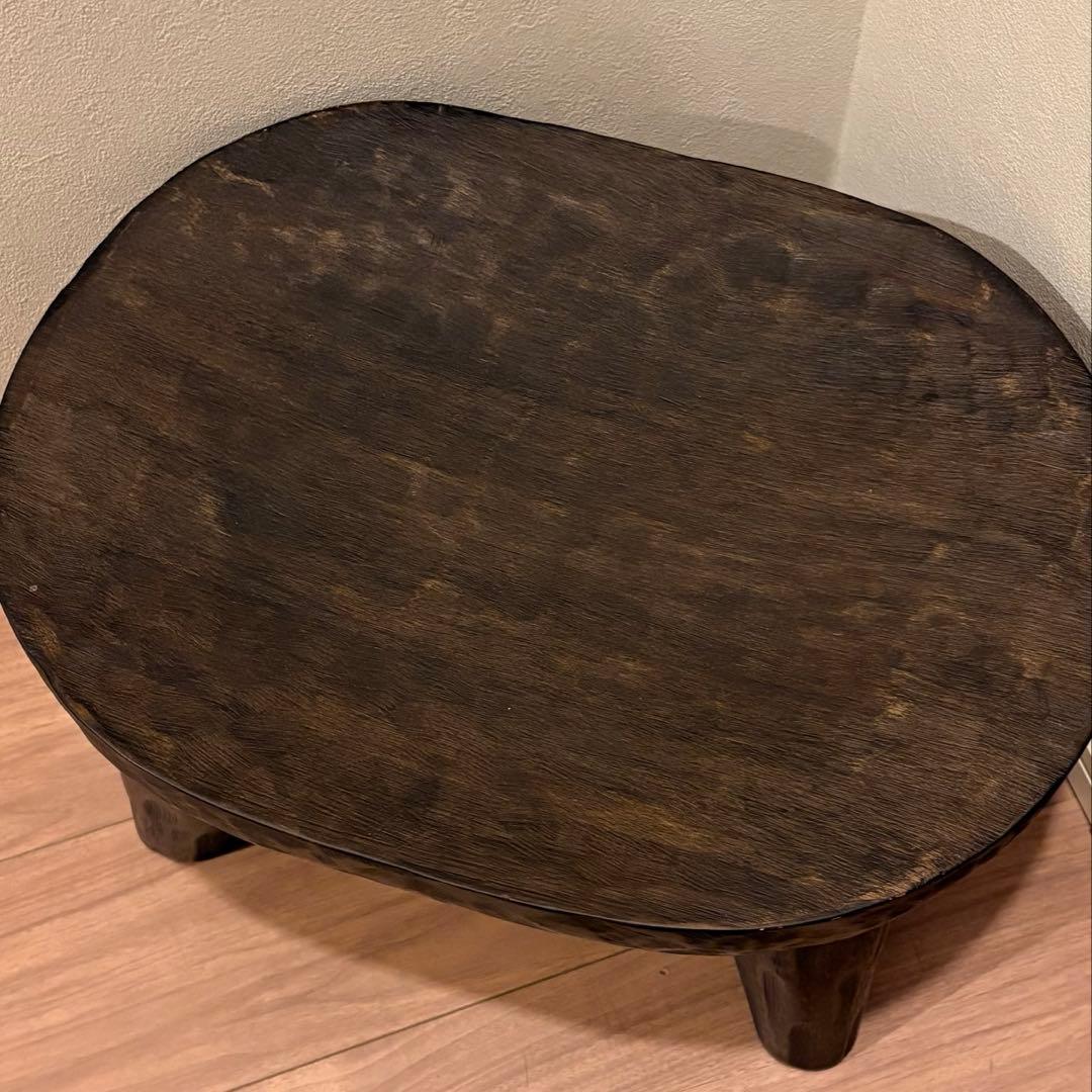 【廃盤希少】ZARA 木製 スツール イレギュラーハンマードスツール