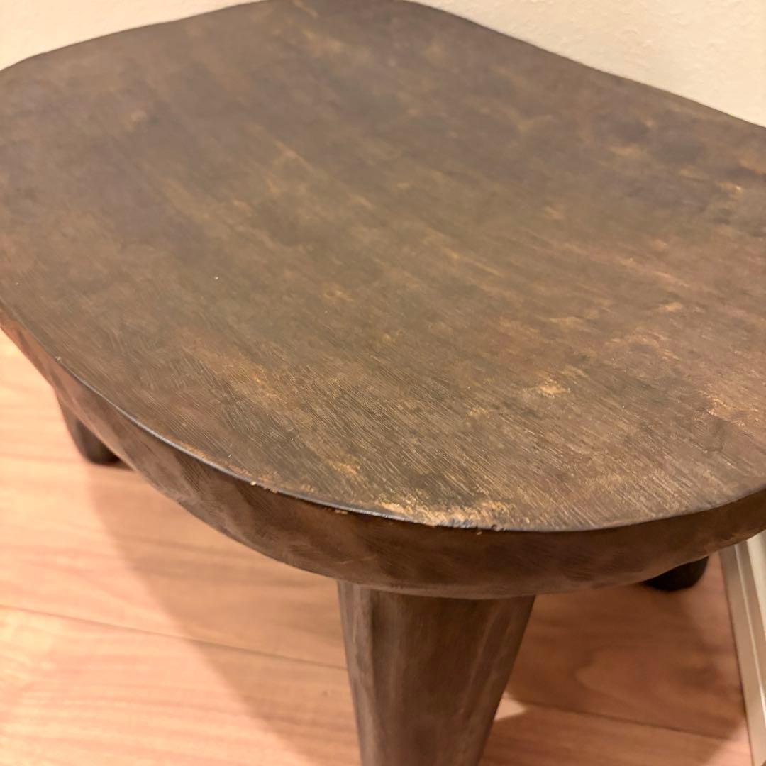 【廃盤希少】ZARA 木製 スツール イレギュラーハンマードスツール