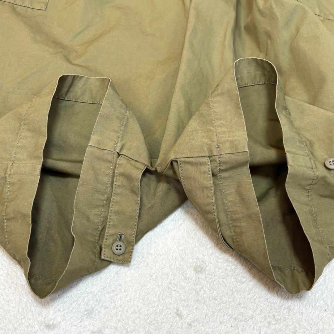 【美品✨】かぐれ ユーティリティーイージーパンツ ワイド 2WAY 綿 カーキ