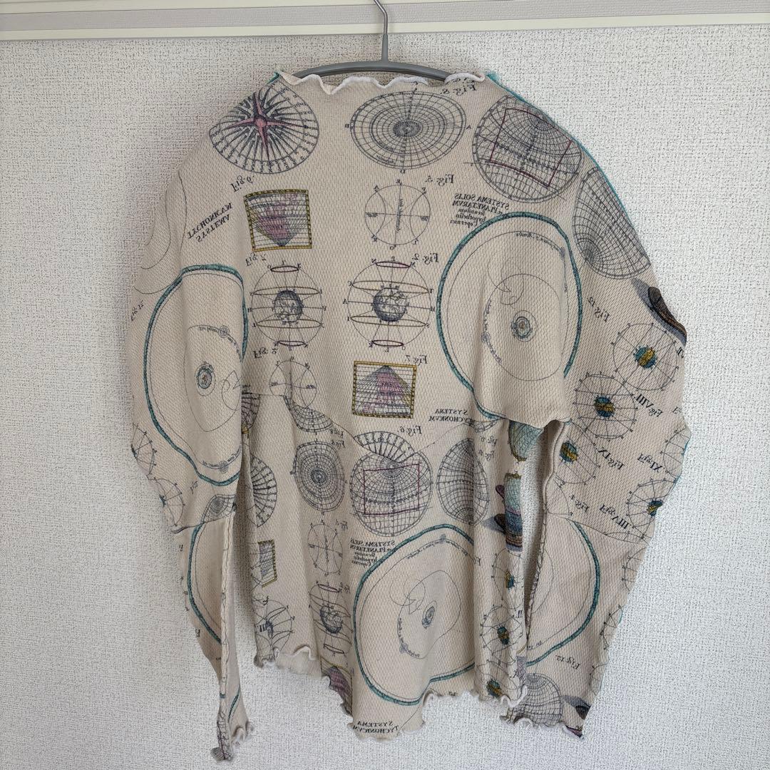 DECO depuis 1985 フリル付き 長袖 サーマル トップス