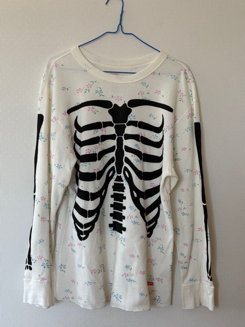 シュプリーム×ヘインズ ボーンズ サーマ ルクルー (25FW) フローラル