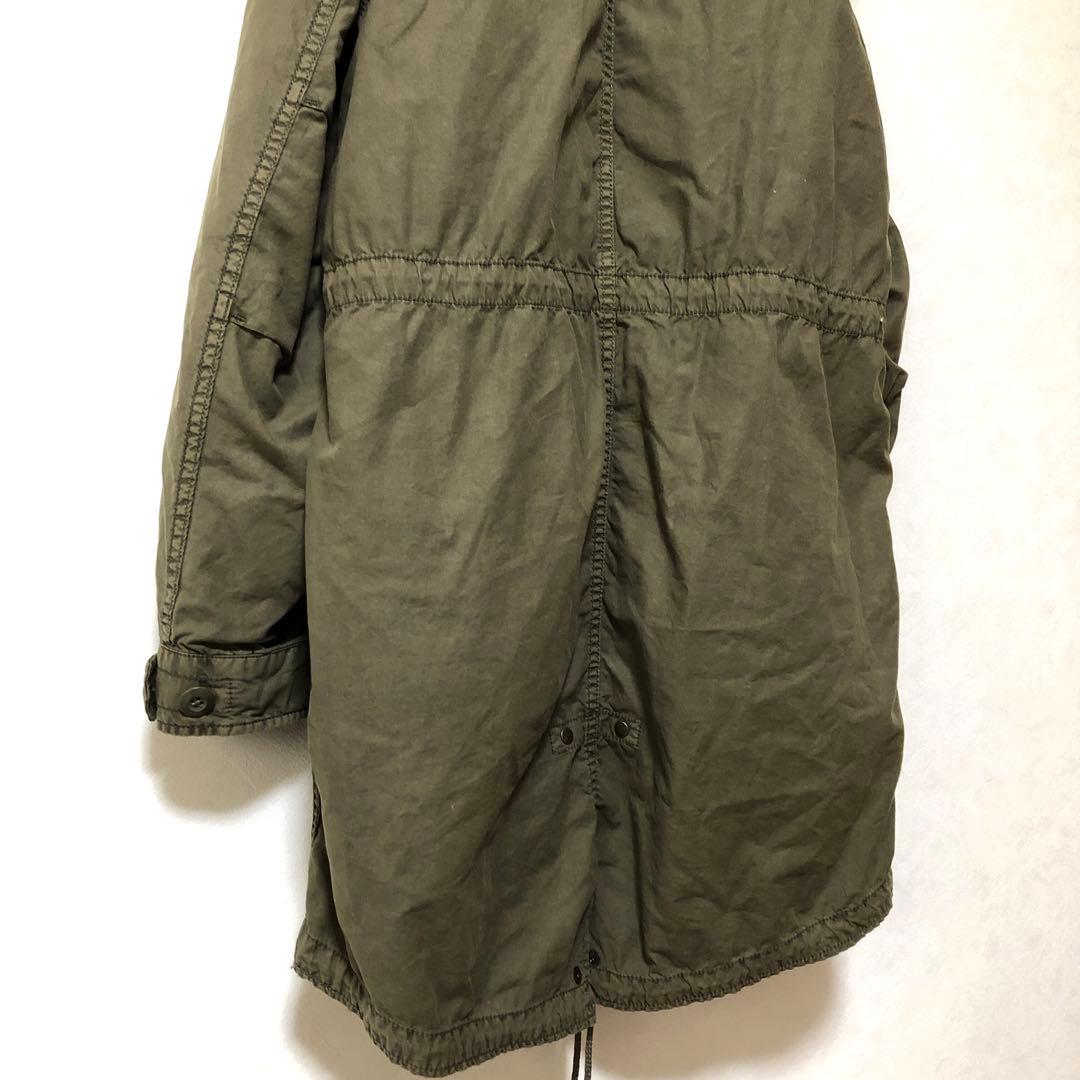 【ゴア】モッズコート ミリタリー キルトインナー ラクーンファー 脱着可能 良品