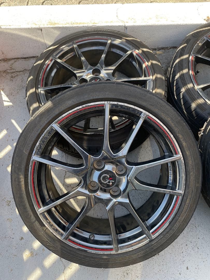 グ*ィ様 アクアGS 17インチ ホイールセット 5本スポーク