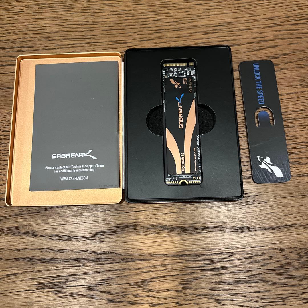 SABRENT Rocket 2TB x2 NVME SSD最大5500MB/秒