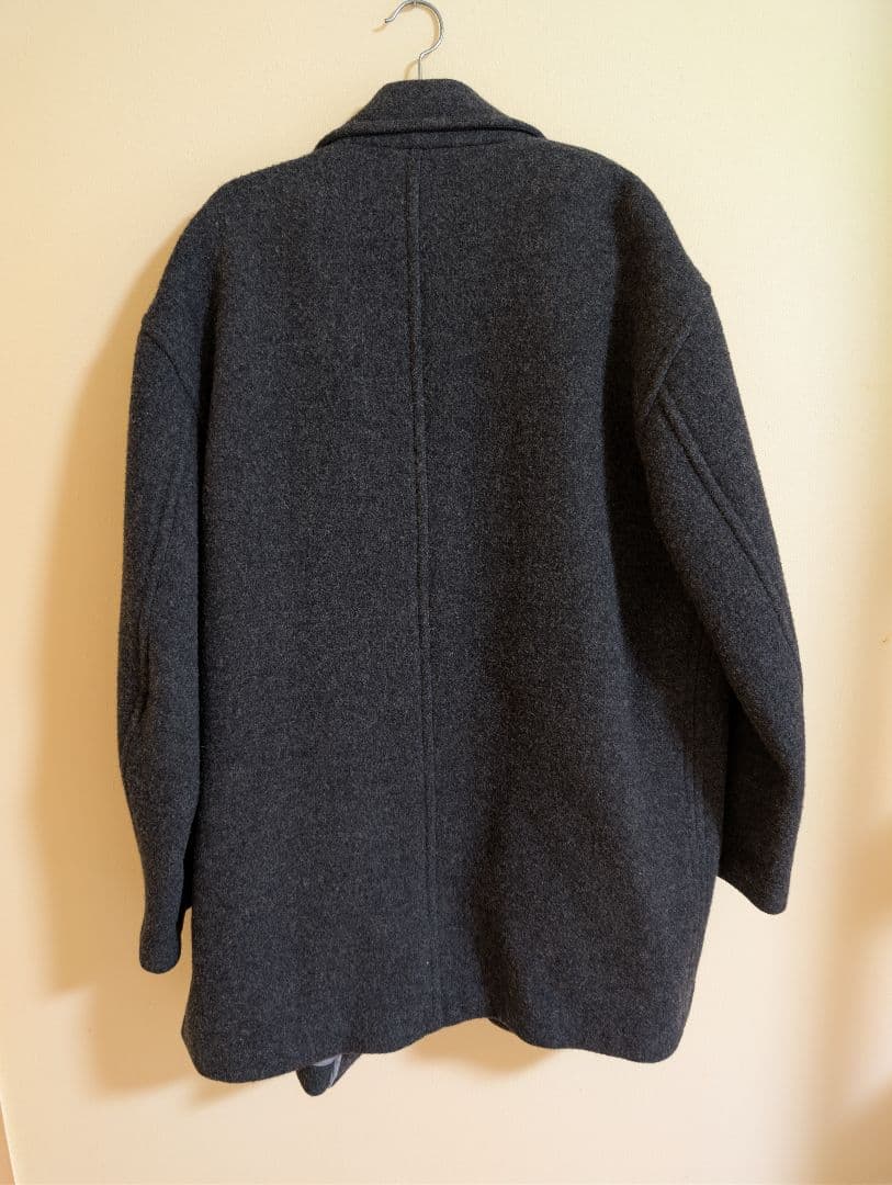 m*︎様 PAPAS  ウールピーコート ダークグレー