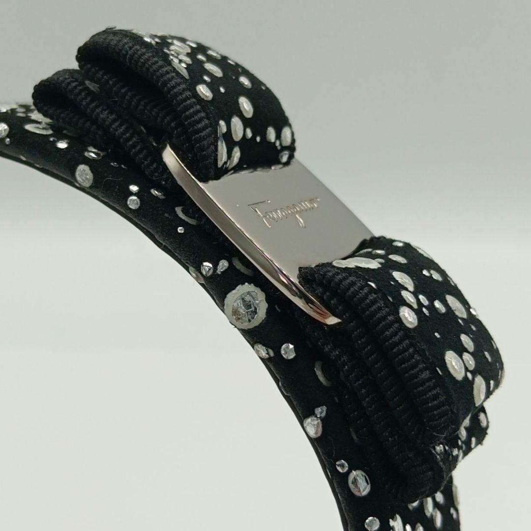 KM067 サルバトーレフェラガモ 美品 ヴァラリボン カチューシャ 髪留め