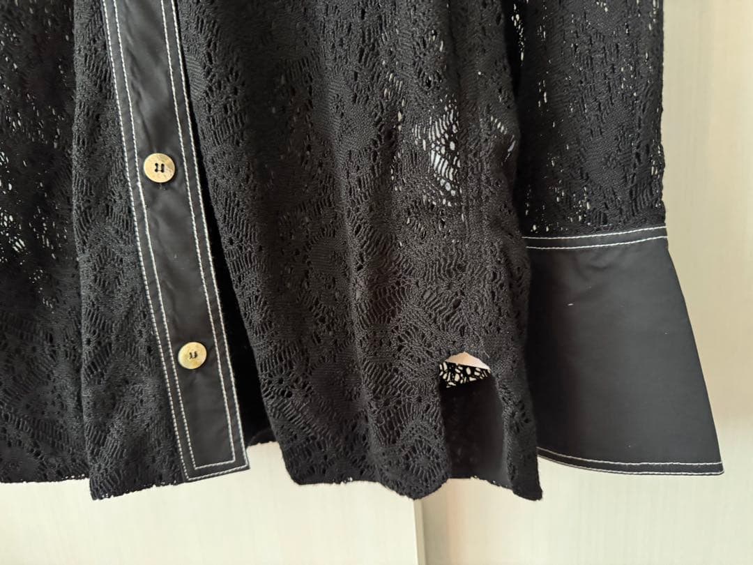 GANNI ガニー コットン レース シャツ