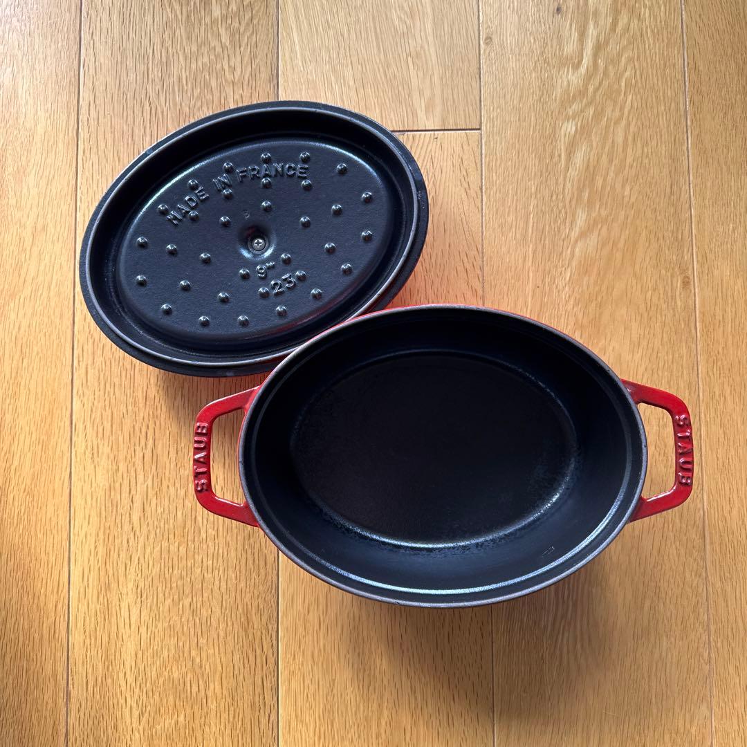 STAUB ストウブ オーバル23cmレッド
