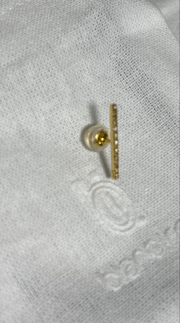 R*a様 blanciris ブランイリス　K18ゴールド バーピアス