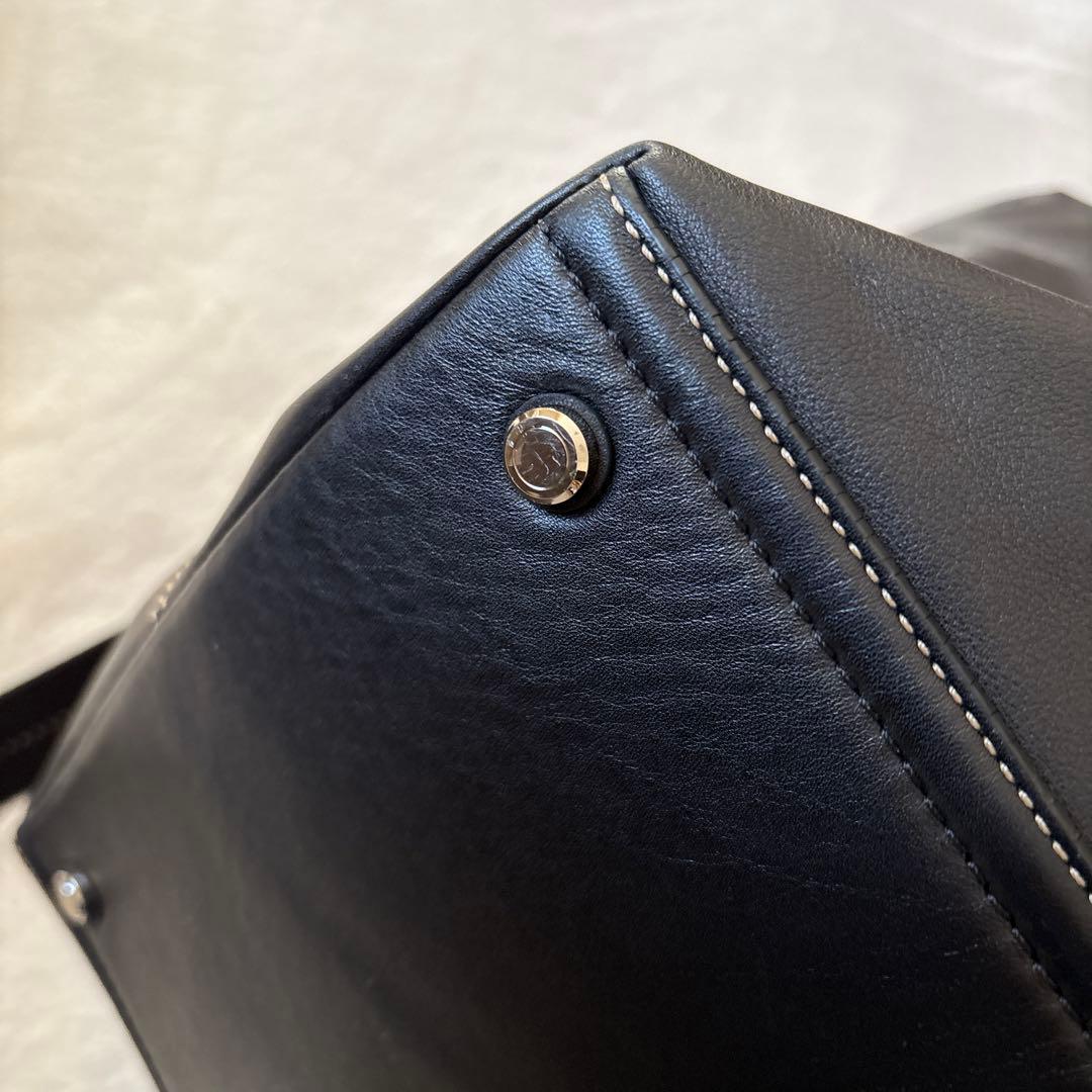 美品✨コーチ レザー　2way ボストンバッグ ブラック　大容量