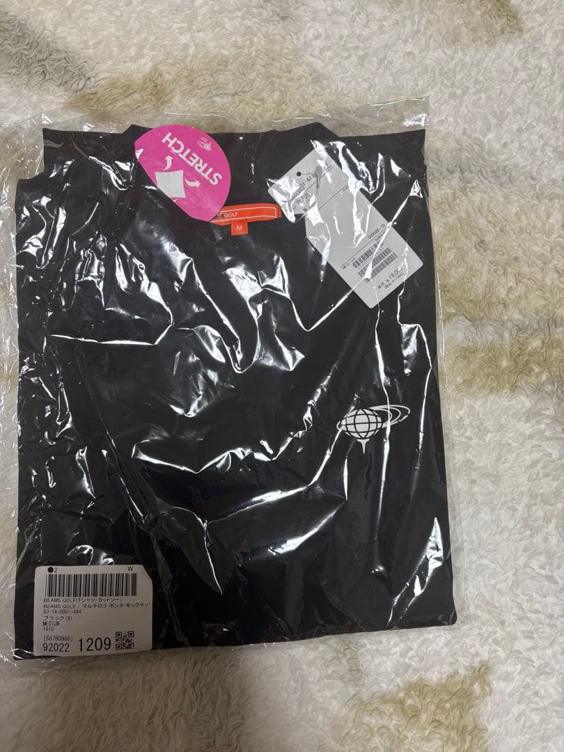 【新品・未開封】BEAMS GOLF モックネックシャツ ブラック