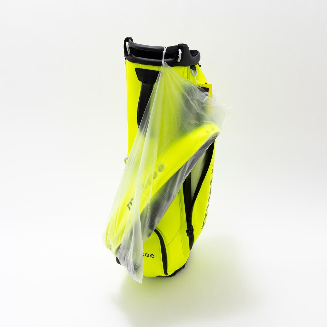 monzee モンジーキャディバッグ新品 初期傷あり　ネオンイエロー