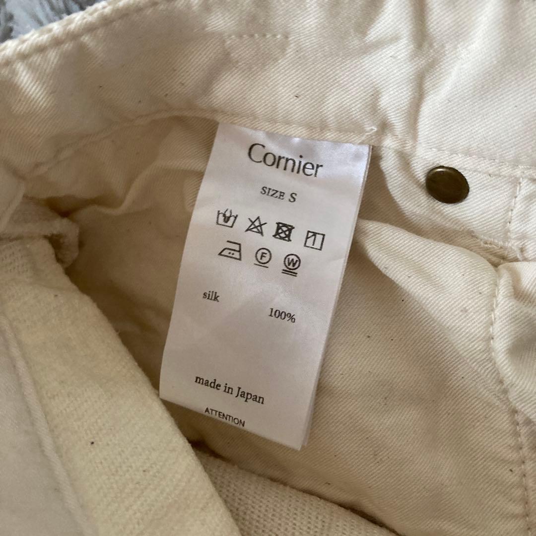 カ*メ様 cornier コルニエ SILK NEP DENIM PANTS W