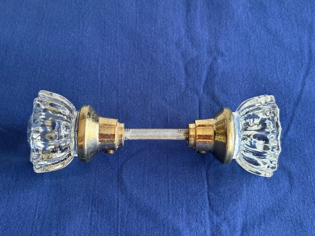 アンティーク　ガラスドアノブ