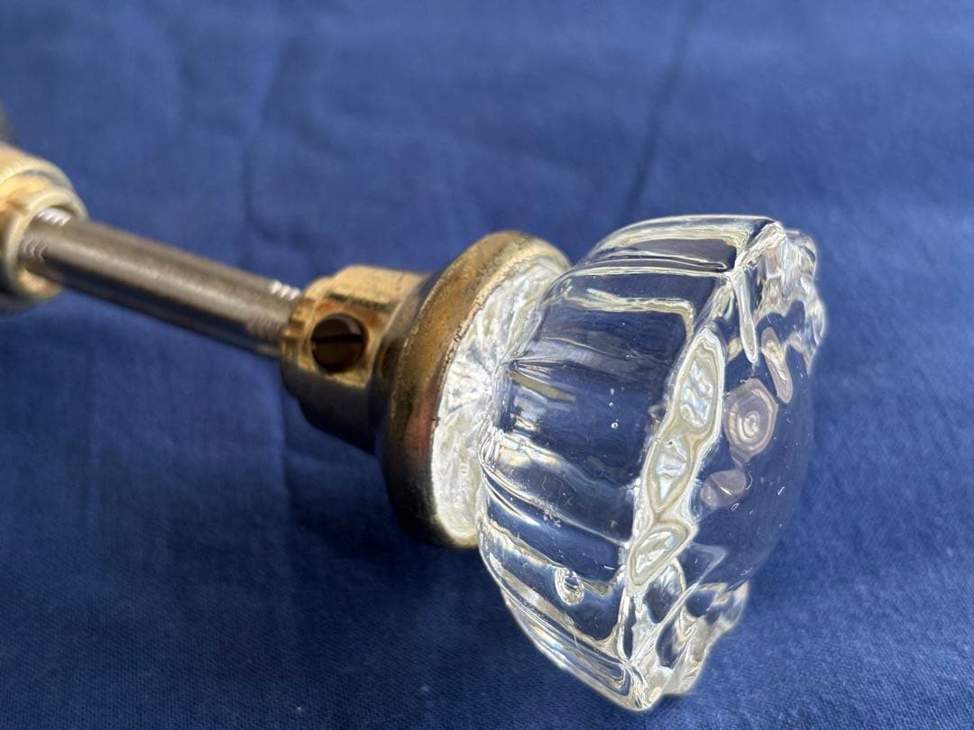 アンティーク　ガラスドアノブ