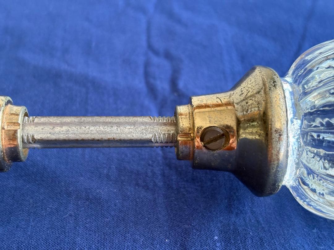 アンティーク　ガラスドアノブ