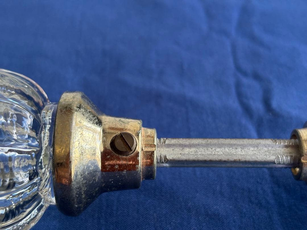 アンティーク　ガラスドアノブ