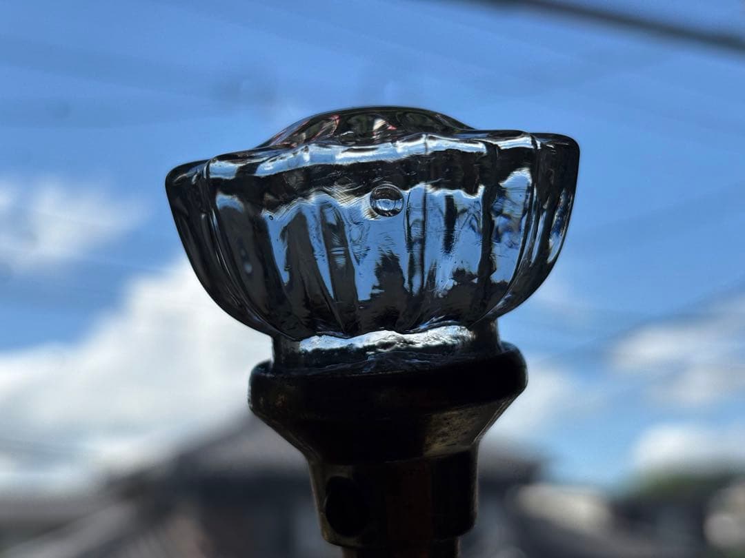 アンティーク　ガラスドアノブ